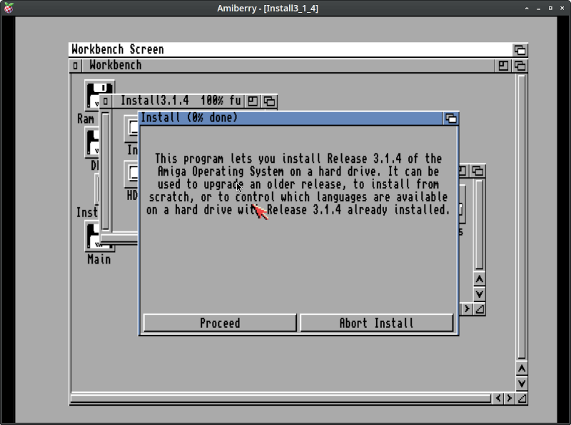 AmigaOS installation wizard img